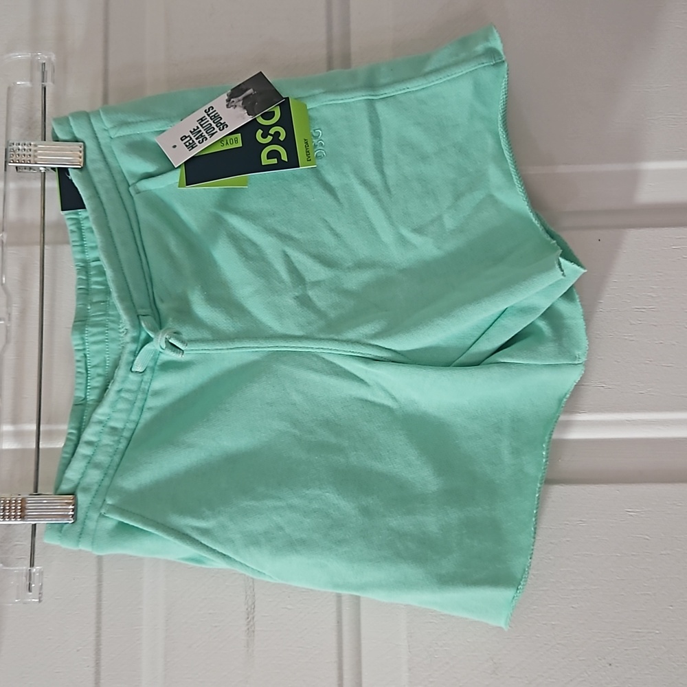 DSG EVERYDAY FRENCH TERRY SHORTS: COOL MINT: NEW WITH TAGS: SIZE XS (6/7)